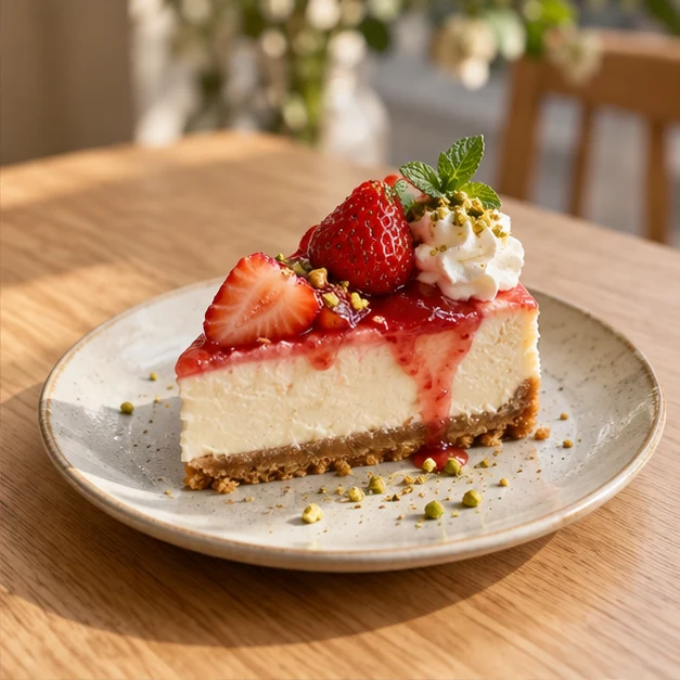 いちごのチーズケーキのサンプル写真